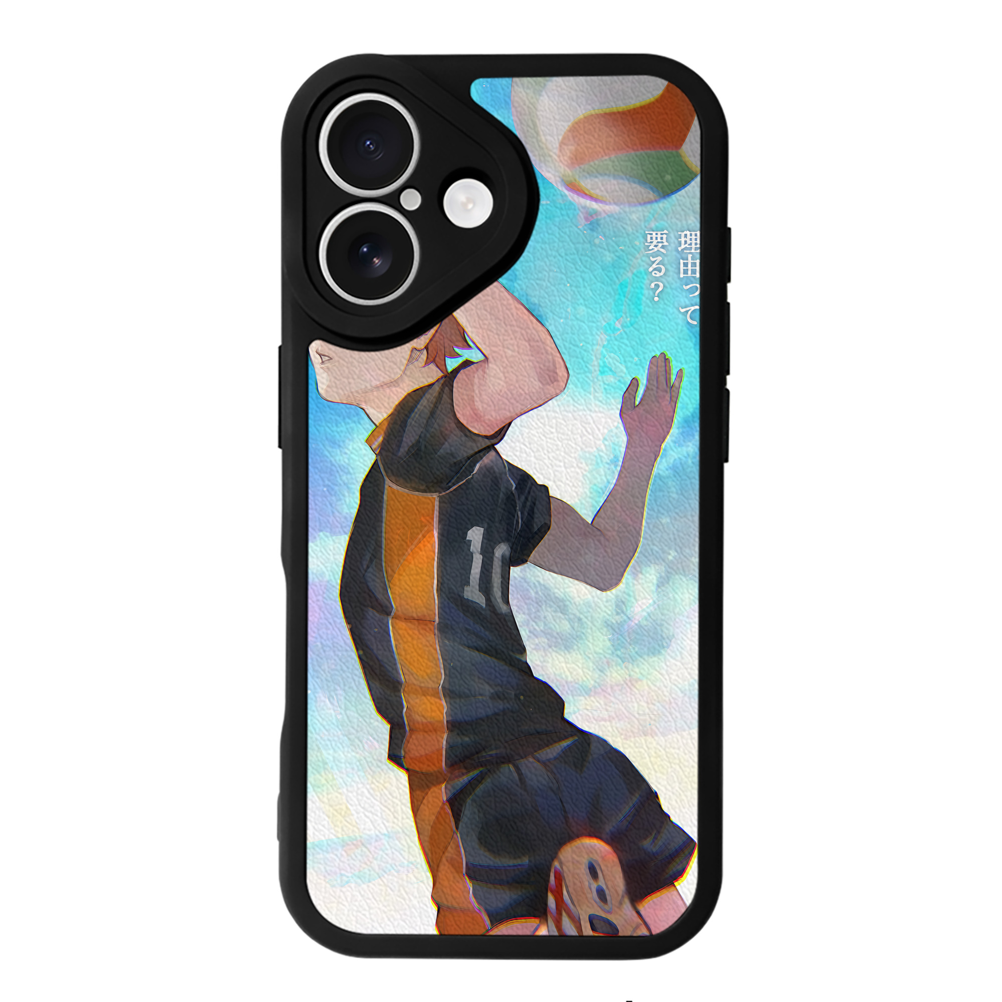 （画像用） ハイキュー!! Haikyu!! 【iPhone 16シリーズ対応】シリコンスマホケース（レザー調） 材質：シリコン